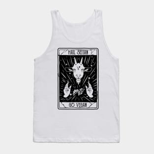 hail seitan go vegan, funny vegan slogan Tank Top